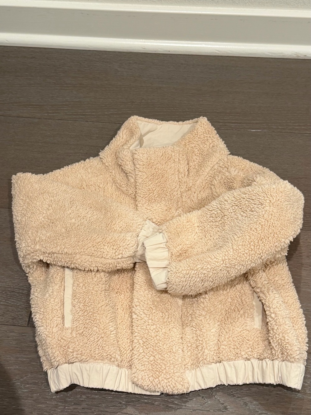 Rylee + Cru Plush Sherpa Jacket - Cream